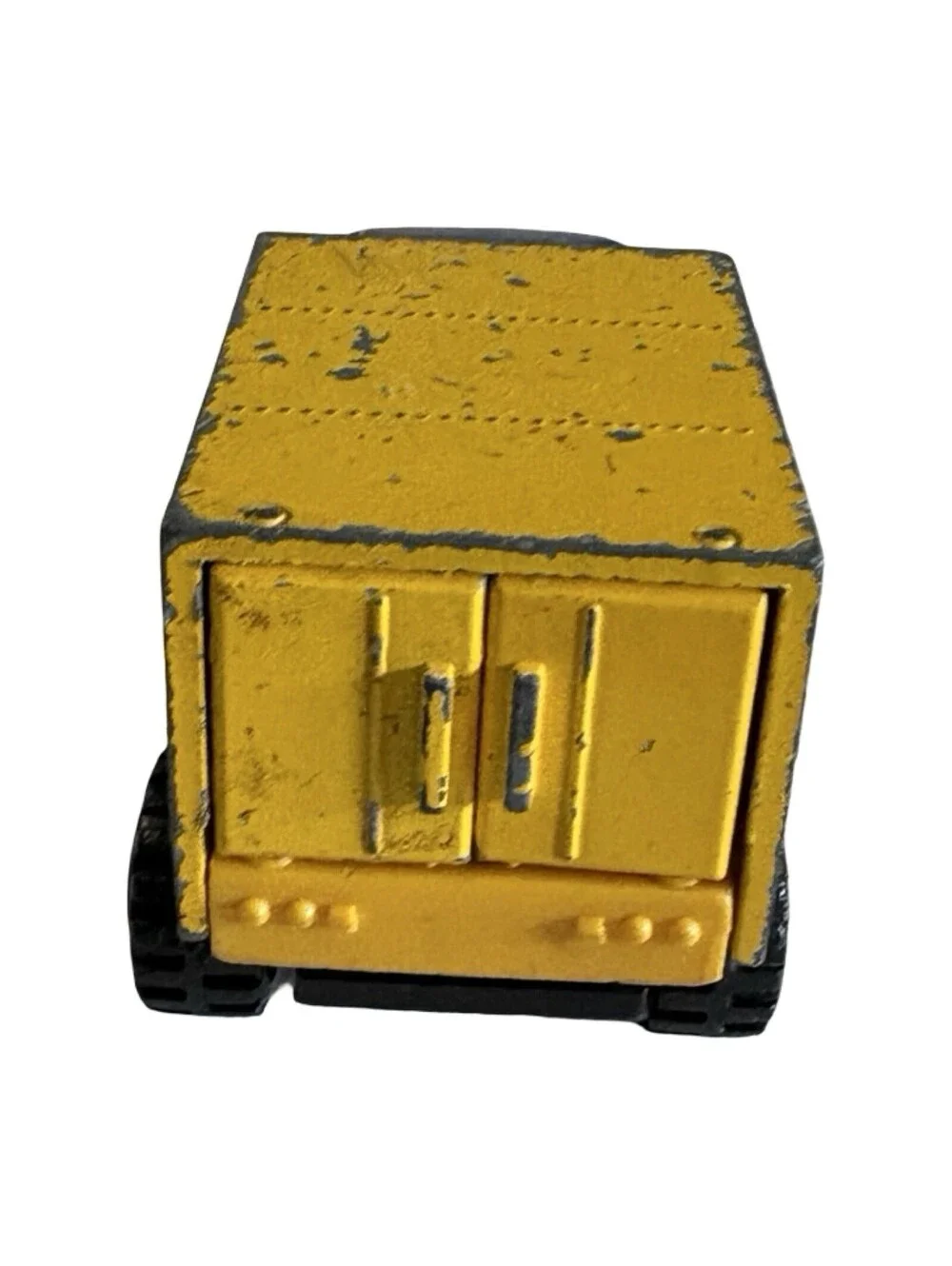 Vintage Tonka Box Truck Yellow And Blue Made In Japan 4 Inches